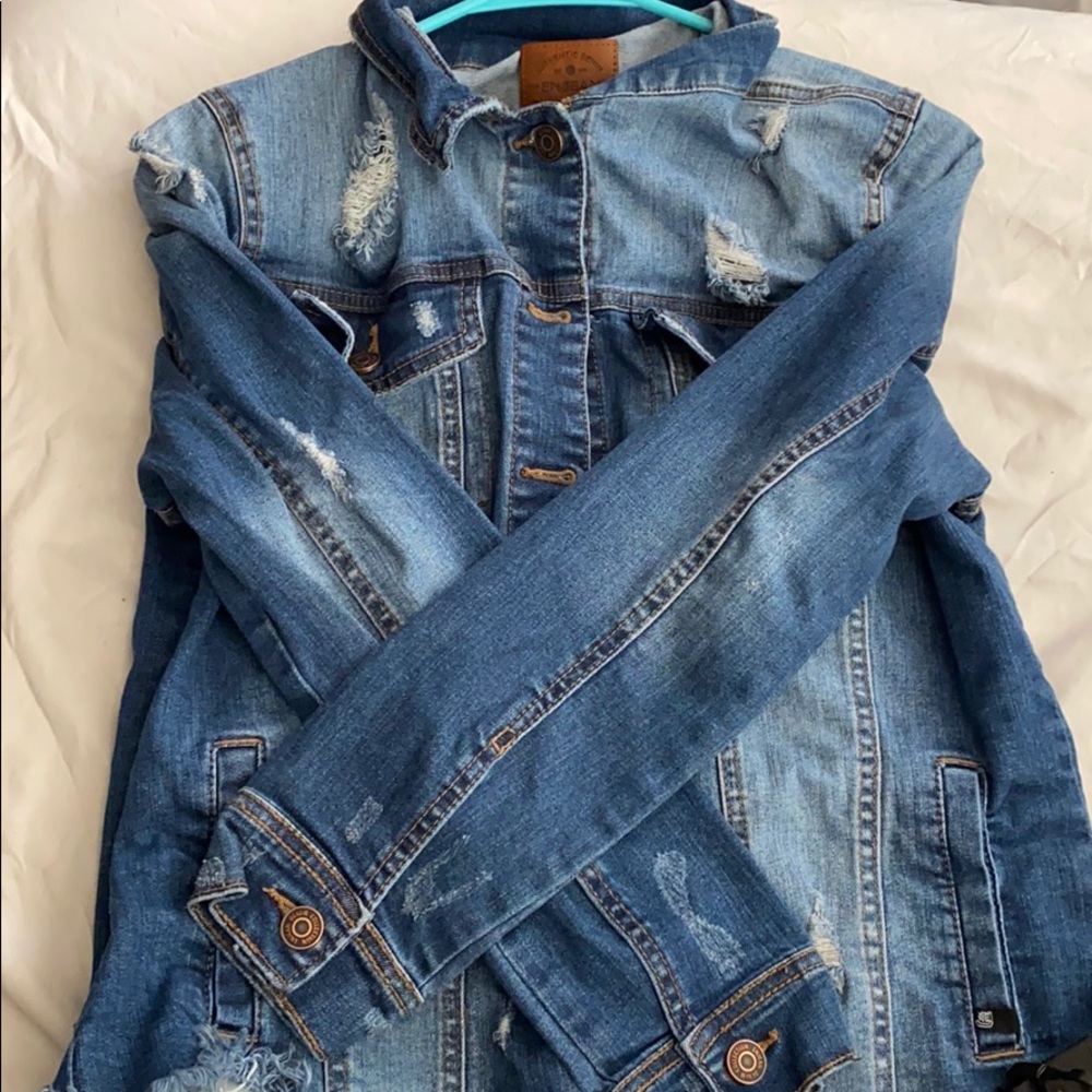 Distressed Jean jacket